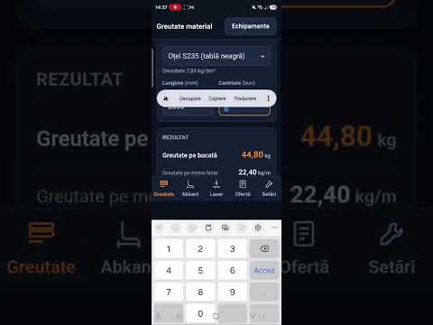Calculator Greutate Metal video thumbnail