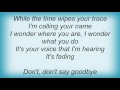 Amber - Don't Say Goodbye Lyrics