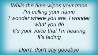 Amber - Don&#39;t Say Goodbye Lyrics