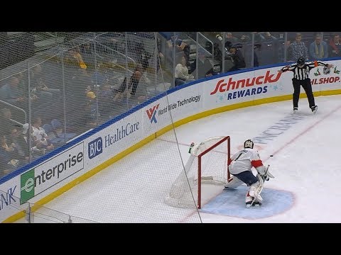 Hockey Player Scores the Most Unlikely Possible Goal