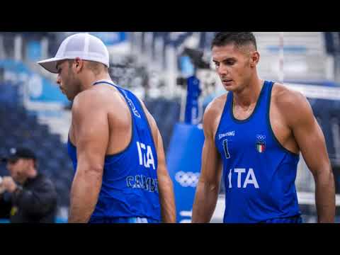 Carambula-Rossi dopo l'eliminazione dal torneo di Beach Volley