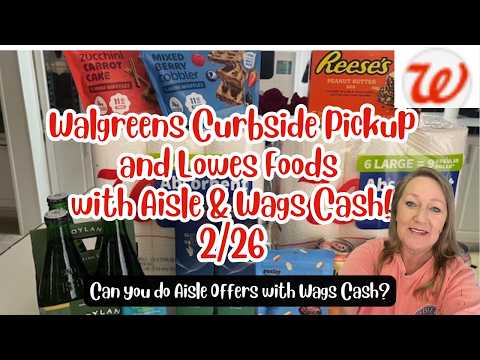 Walgreens Aisle Curbside Pickup Haul & Lowes Foods Aisle Offers! All FREE & $13.94 MONEYMAKER🤯2/26