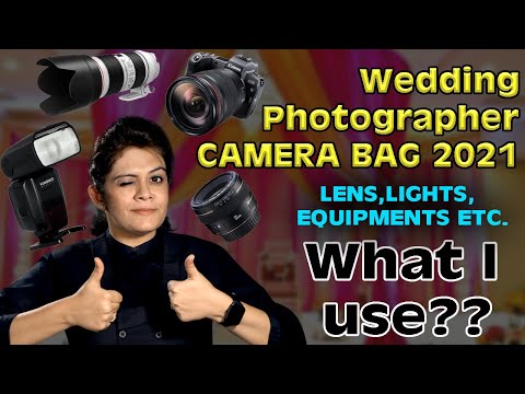 Whats in my Wedding Photography Camera Gear Bag 2021 Equipments for Best Wedding Photos HINDI