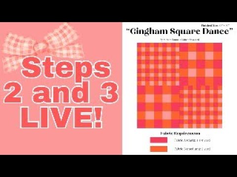 Gingham Square Dance Quilt Pattern: Steps 2 & 3! More Pressing and Cutting!