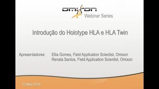 Webinar - Apresentação em Português do Holotype HLA e HLA Twin