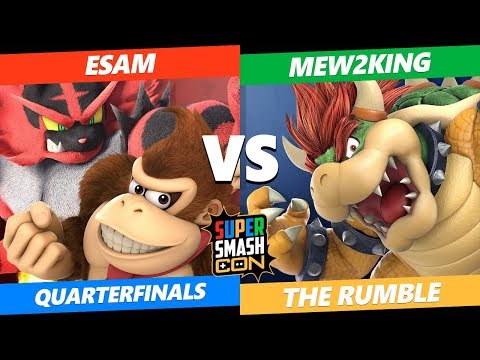 SSC2019 SSBU - PG ESAM (DK, Incineroar) VS FOX MVG Mew2King (Bowser) The Rumble Quarterfinals
