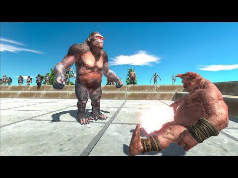 THE BEST BATTLE - Mutant Primates VS Infernals - Animal Revolt Battle Simulator