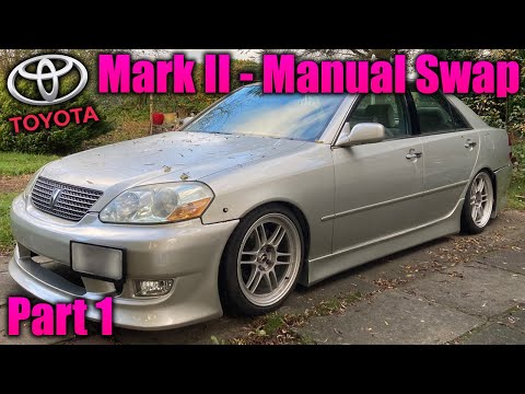 GX110 Toyota Mark II, J160 6 Speed Manual Transmission Conversion Part 1: A42DE Gearbox Removal