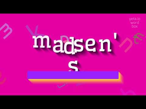 How to say "madsen's"! (High Quality Voices)