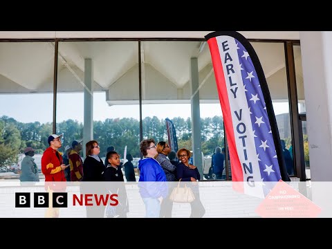 Video | US state Georgia’s early voting first day turnout breaks records | BBC News