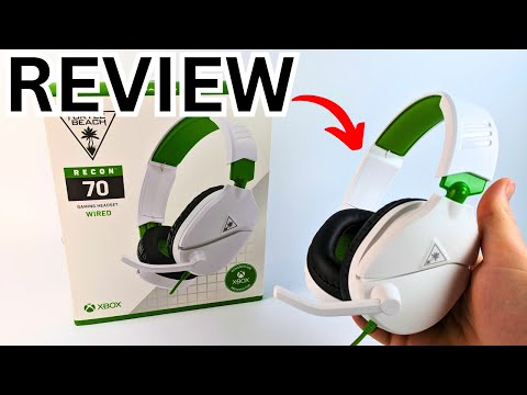 Turtle Beach Recon 70 Multiplatform Gaming Headset for PS5, PS4, Xbox Series X|S, Xbox One, PC & Mobile w/ 3.5mm Wired Connection - Flip-to-Mute Mic, 40mm Speakers, Lightweight Design, Black video review thumbnail