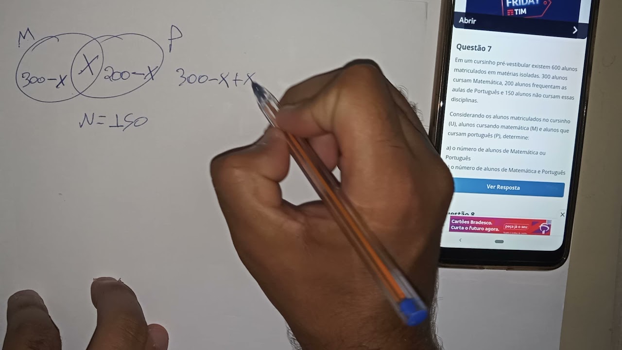 Watch Now Em um cursinho pré-vestibular existem 600 alunos matriculados em matérias isoladas. 300 alunos ... Em um cursinho pré-vestibular existem 600 alunos matriculados em matérias isoladas. 300 alunos ...