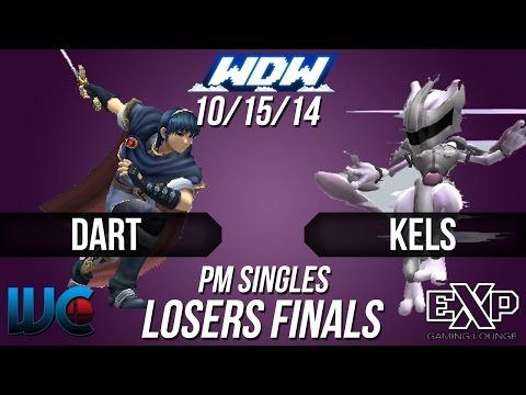 WDW 10/15/14 - Dart (Marth) vs Kels (Pika/Mewtwo/Fox) PM Loser's Finals