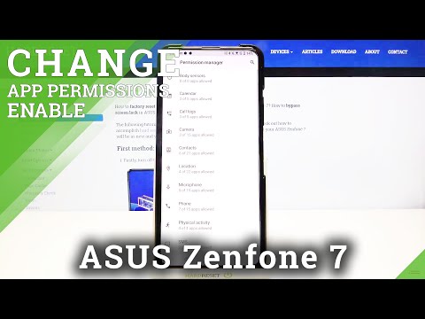 How to Manage Apps Access List – App Permissions on ASUS Zenfone 7