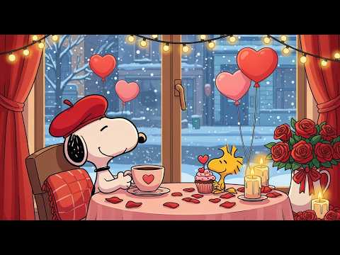 (NO ADS) Snoopy's Sweet Valentine Lofi Beats | Chill Music for Relaxation & Productivity