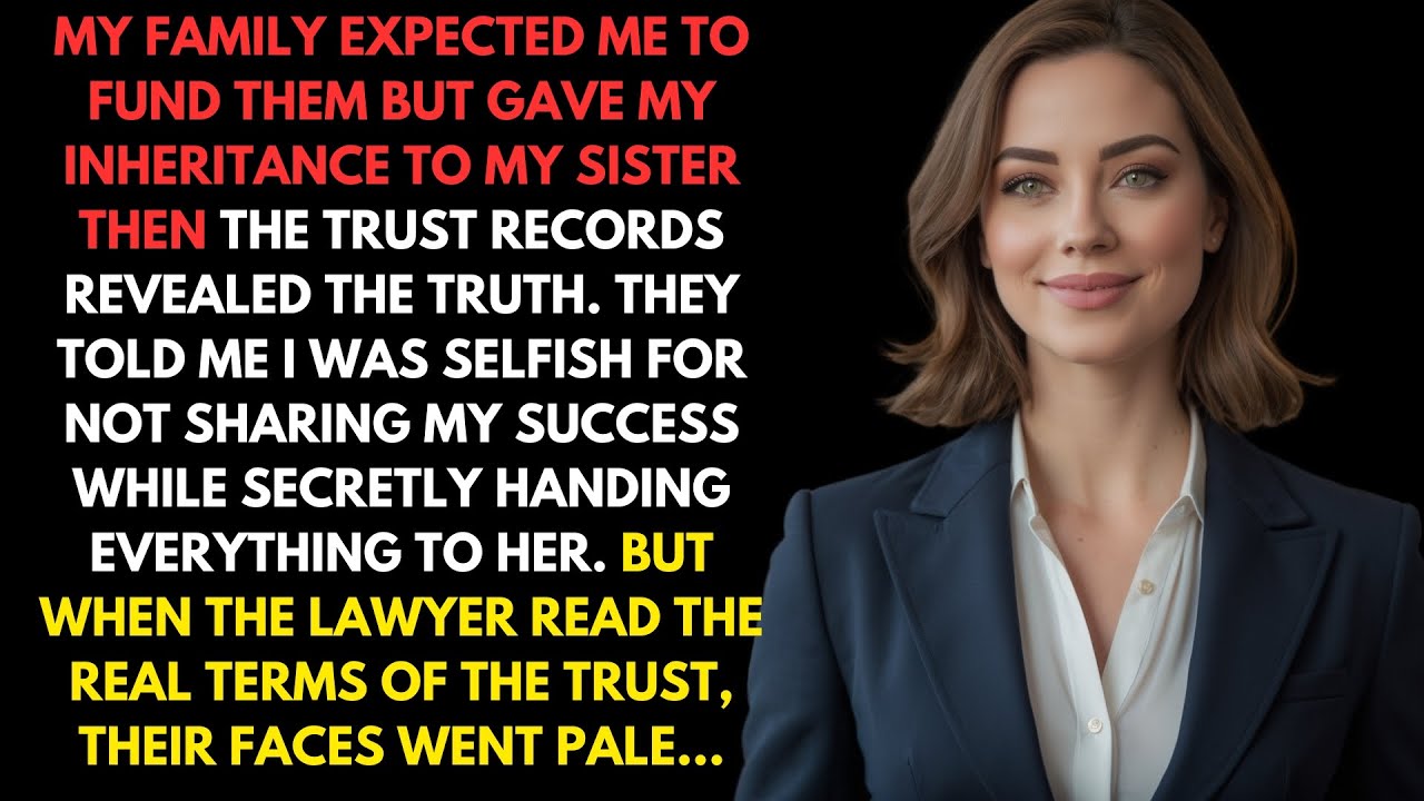 My Family Took My Inheritance for My Sister—Then the Trust Records Revealed the Shocking Truth!