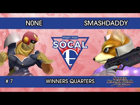 Fight For SoCal 7 - n0ne (Captain Falcon) VS Smashdaddy (Fox) - SSBM - Winners Quarters