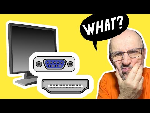 Old monitor on new computer/laptop? All connections explained!