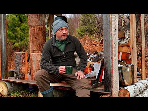 НАПАДЕНИЕ МЕДВЕДЯ НА ЛОВУШКУ! ДОБРАЛСЯ ДО БАЗЫ. ДОБЫЛ  РЫБЫ. 12 ДНЕЙ ВЫЖИВАНИЯ. МЕТАЛЛ ЕСТЬ.