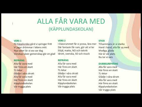 Alla får vara med (Käpplundaskolan) 