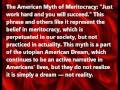 The American Dream.Myth of Meritocracy - YouTube