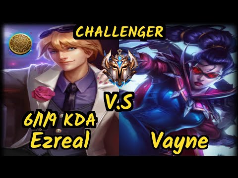 Theusma (EZREAL) vs VAYNE - 6/1/9 KDA BOTTOM ADC CHALLENGER GAMEPLAY - BR