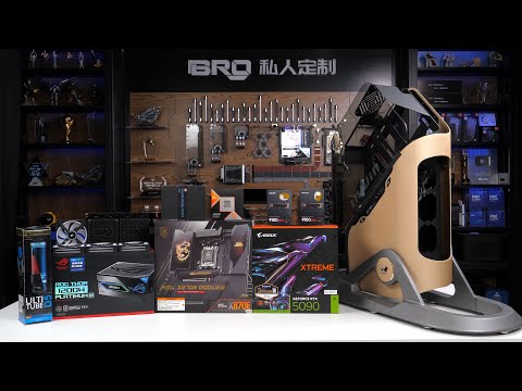 「BRO」4K Water Cooled PC Build Inwin Infinite With X870E & RTX 5090.迎广英飞#pcbuild #infinite  #x870