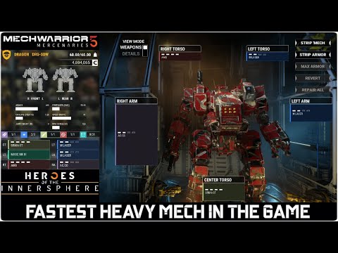 MechWarrior 5 Mercenaries: Heroes of the Inner Sphere "Fastest Heavy Mech in the Game" | Mech Guide