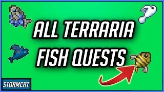 TERRARIA 1.4 ALL ANGLER FISHING QUESTS (2020) TERRARIA ALL QUEST FISH LOCATIONS