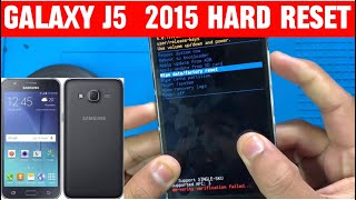 Samsung Galaxy J5/2015 HARD RESET || Pin, Pattern, Password Unlock Without PC ✅2024