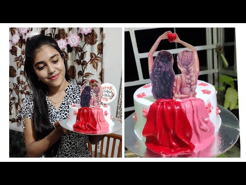 Birthday cake for Twin 👭 sisters| Chocolate cake |Barsha Foods