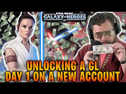 Unlocking a Galactic Legend Day 1 on a New Account... Please Don't Do This in Galaxy of Heroes