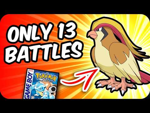 Can Pidgeot beat Pokemon Red/Blue with only 13 battles?