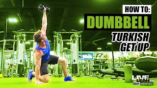 Dumbbell Turkish Get Up exercise video thumbnail
