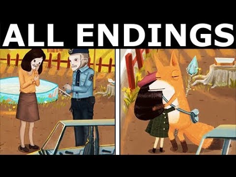 Little Misfortune ALL ENDINGS - Bad Ending + Good Ending (Eternal Happiness For Mommy)