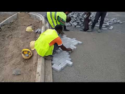 Procedure for laying cabro blocks (Paving blocks)