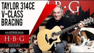 Video thumbnail for Taylor 314ce with V-Class Bracing at Heartbreaker Guitars by Heartbreaker Guitars