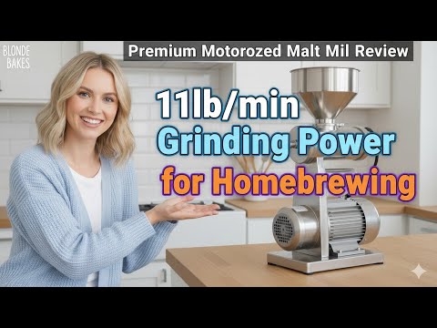 Premium Motorized Malt Mill Review: 11lb/min Grinding Power for Homebrewing