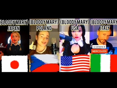 ((Bloody Mary)) VS Challenge Cover Tik Tok Viral  Japan Czech USA Italy #Music