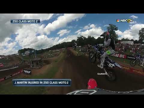 Muddy Creek 2018: Jeremy Martin crashes hard in Moto 2