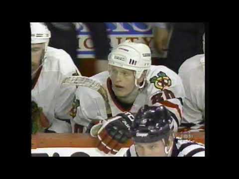 Chicago Blackhawks Toronto Maple Leafs April 24, 1994 Game 4 Highlights Part 1