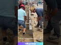 Curbstone Lifting Hack LEVEL 1000! ✨ Work Smarter! #construction #hack #diy #tools #satisfying