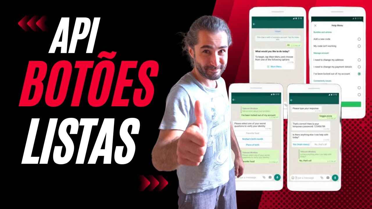 Aprenda como criar listas e botões com a API do WhatsApp