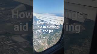 watch how the wings aid in slowing down the plane