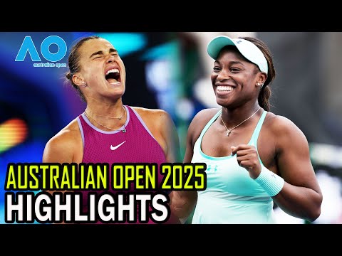 Aryna Sabalenka vs Sloane Stephens 1st Round Highlights | Australian Open 2025