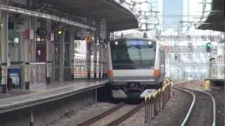 preview picture of video '【JR東日本】中央線E233系T23編成＠西荻窪('12/07){JR-East E233@Nishi-Ogikubo}'