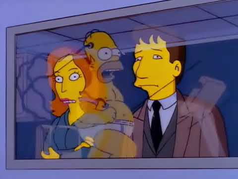 Die Simpsons - Homer beim FBI auf dem Laufband "wie eine Lavalampe" [S08E10 - Die Akte Springfield]