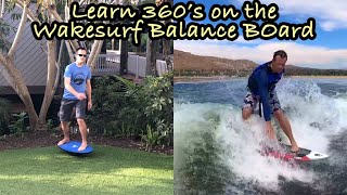 How to do a 360 on a Wakesurf Balance Board: Lakesurf Tutorials (Short Version)