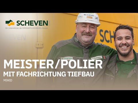Polier (m/w/d) mit der Fachrichtung Tiefbau bei der Scheven GmbH