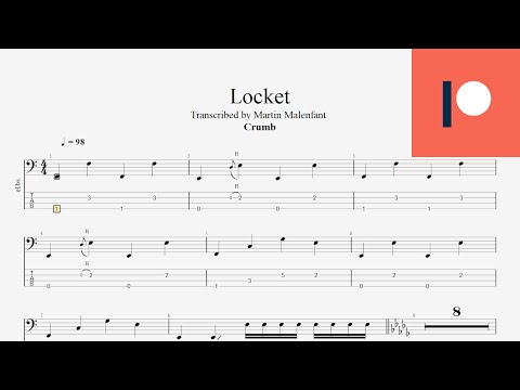 Crumb - Locket (revisited bass tab)